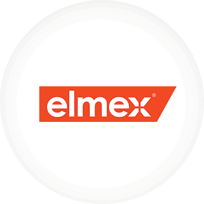 Elmex logo.